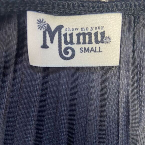 ❤️ Show Me Your‎ MuMu Julia Top Women’s Black Velvet Top Size Small - Picture 9 of 9